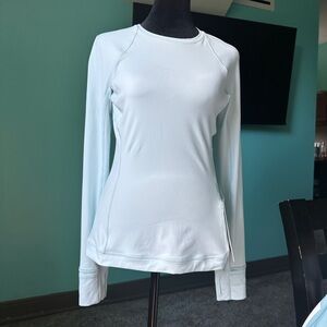 Lululemon It's Rulu Long-Sleeve Shirt BABY BLUE size 6 athletic